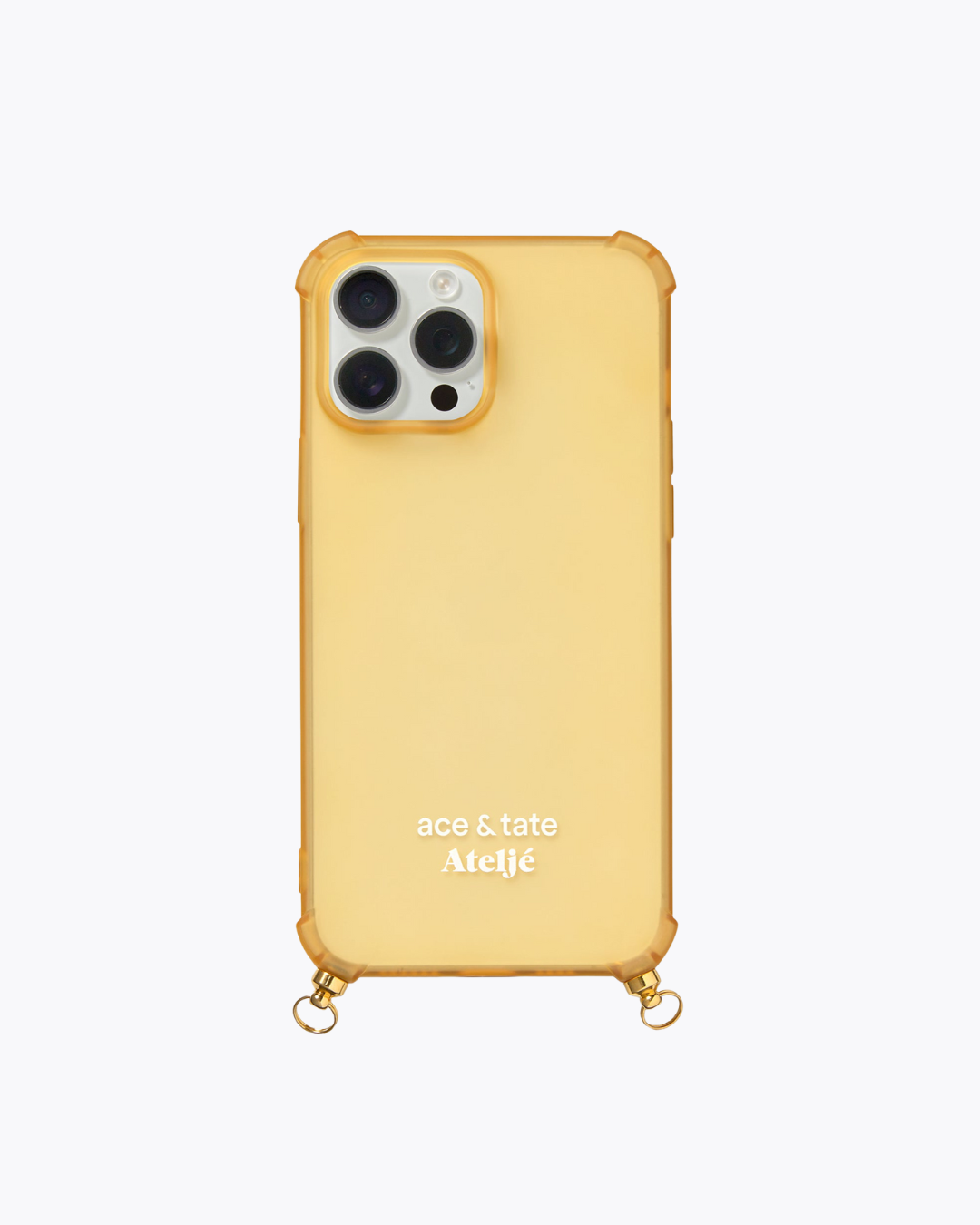 Mellow yellow iPhone case with Honeycomb cord