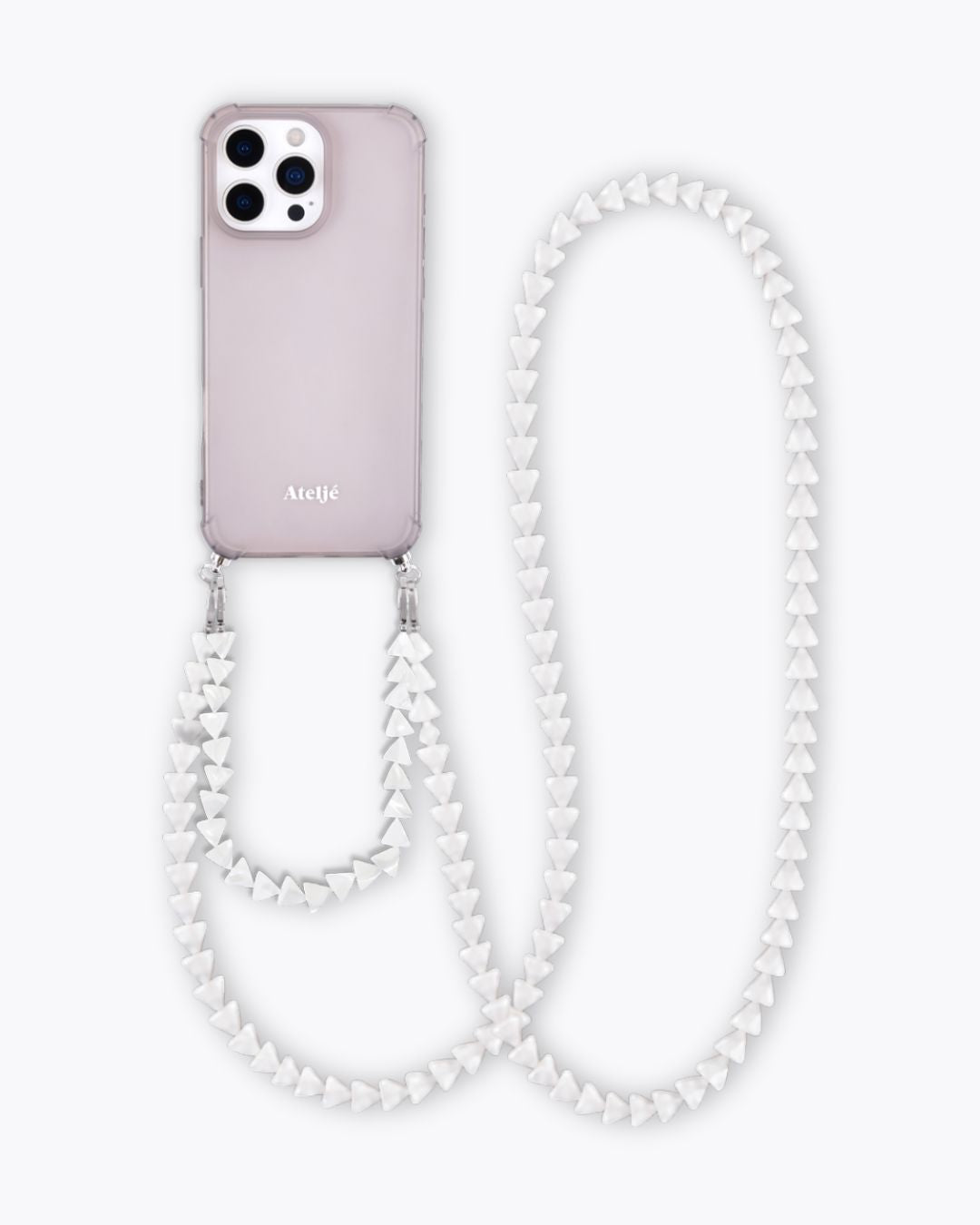 Mist recycled iPhone case with First light and Lead the way cord