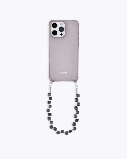 Mist recycled iPhone case with Pebble cord