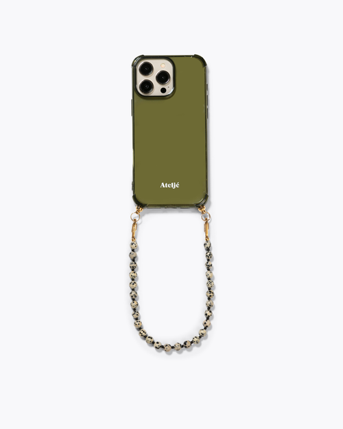 Mosslight recycled case with Freckle cord