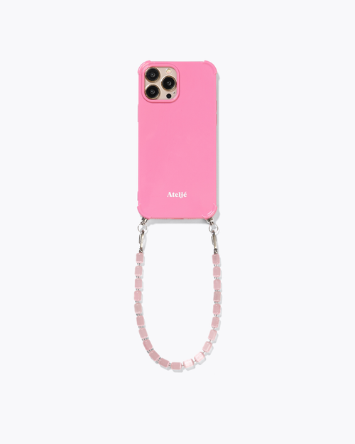Motel pink case with Love you bye cord