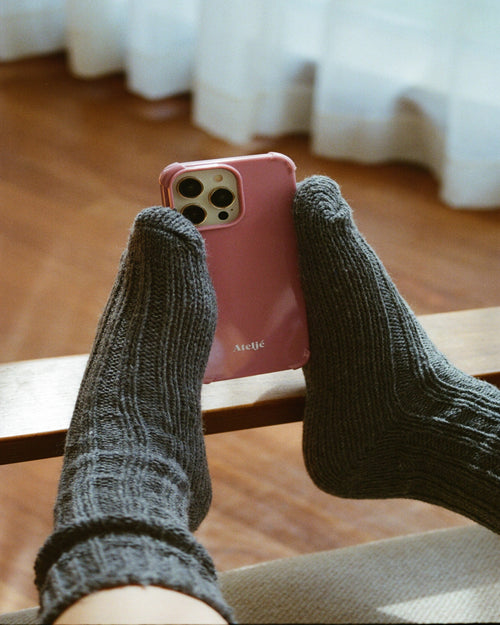 Recycled iPhone case - no rings | Velvet pink