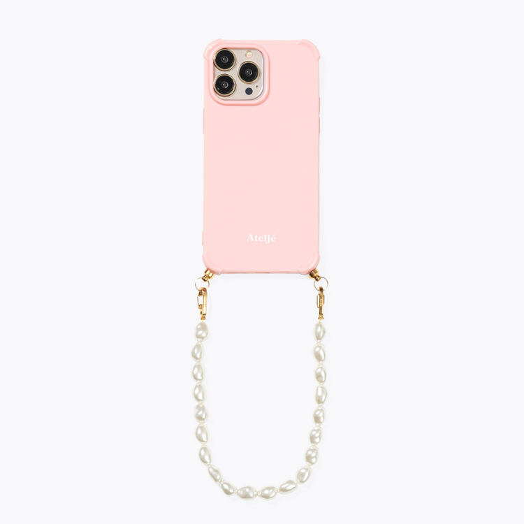 PRE-ORDER / Pink clay recycled iPhone case - no cord