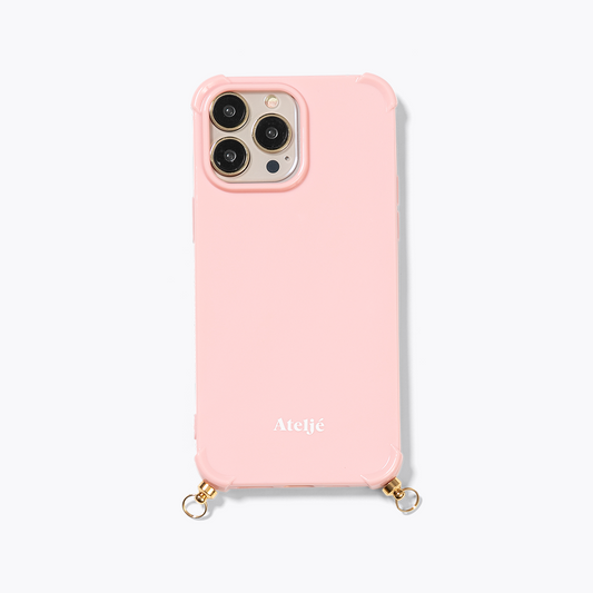 PRE-ORDER / Pink clay recycled iPhone case - no cord