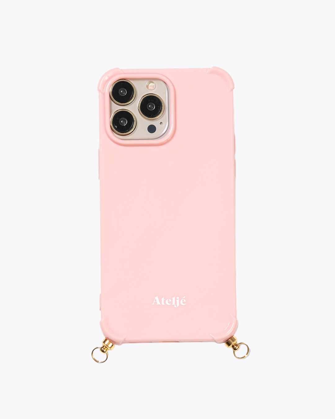 Recycled iPhone case - no cord | Pink clay