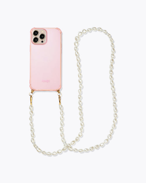 Pink haze recycled case with Dream on cord