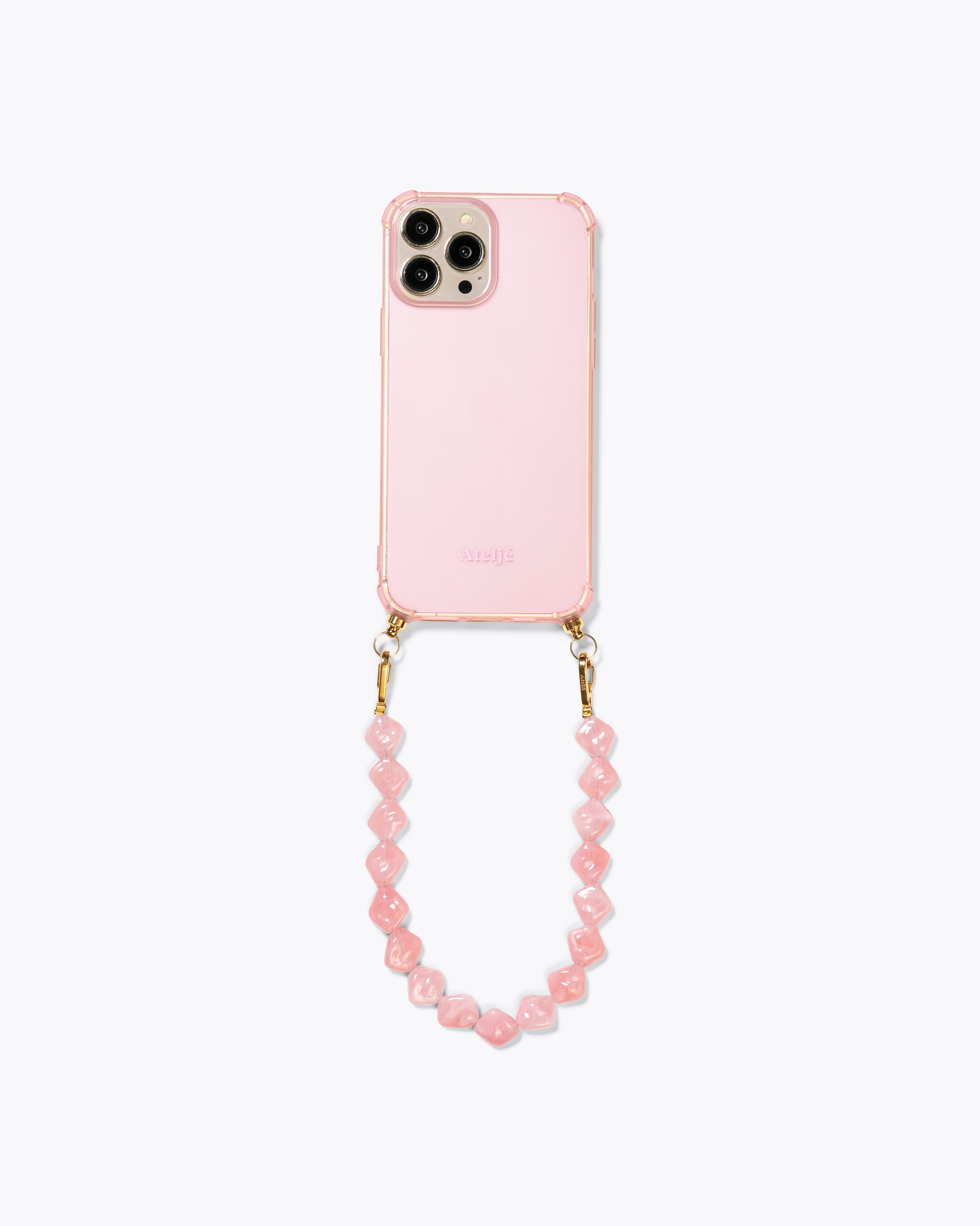 Pink haze recycled case with Pink twist cord