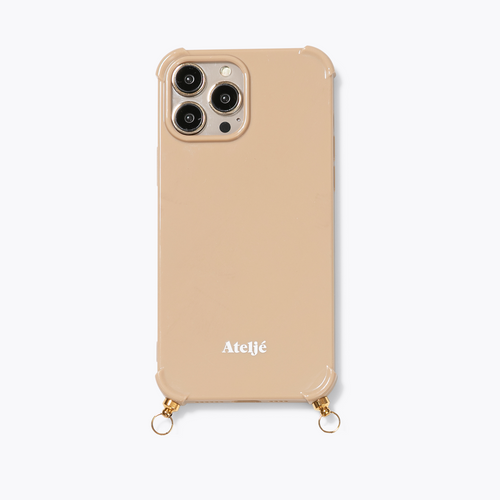 Sand recycled iPhone case with Untamed cord