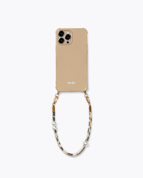 Sand recycled iPhone case with Posh Spice cord