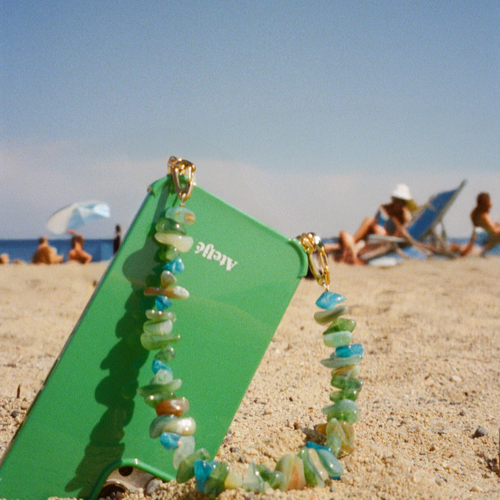 Recycled iPhone case - no cord | Palm breeze