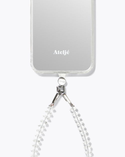 Phone cord connector - silver | Inlay - silver