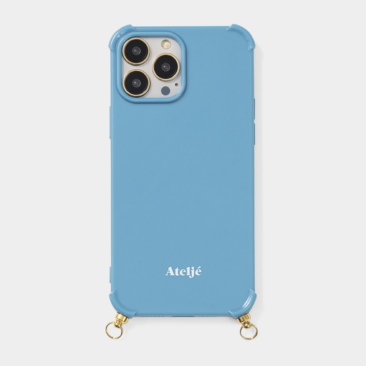 Something blue recycled iPhone case with Dreamy denim cord