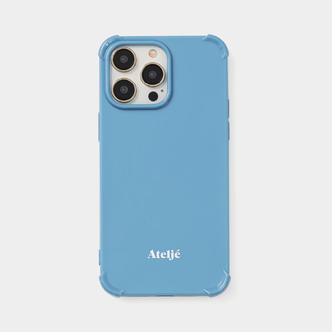 Something blue recycled iPhone case - no rings
