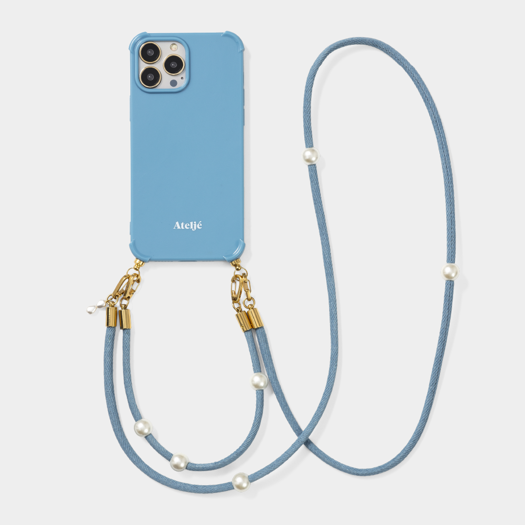 Something blue recycled iPhone case - no cord