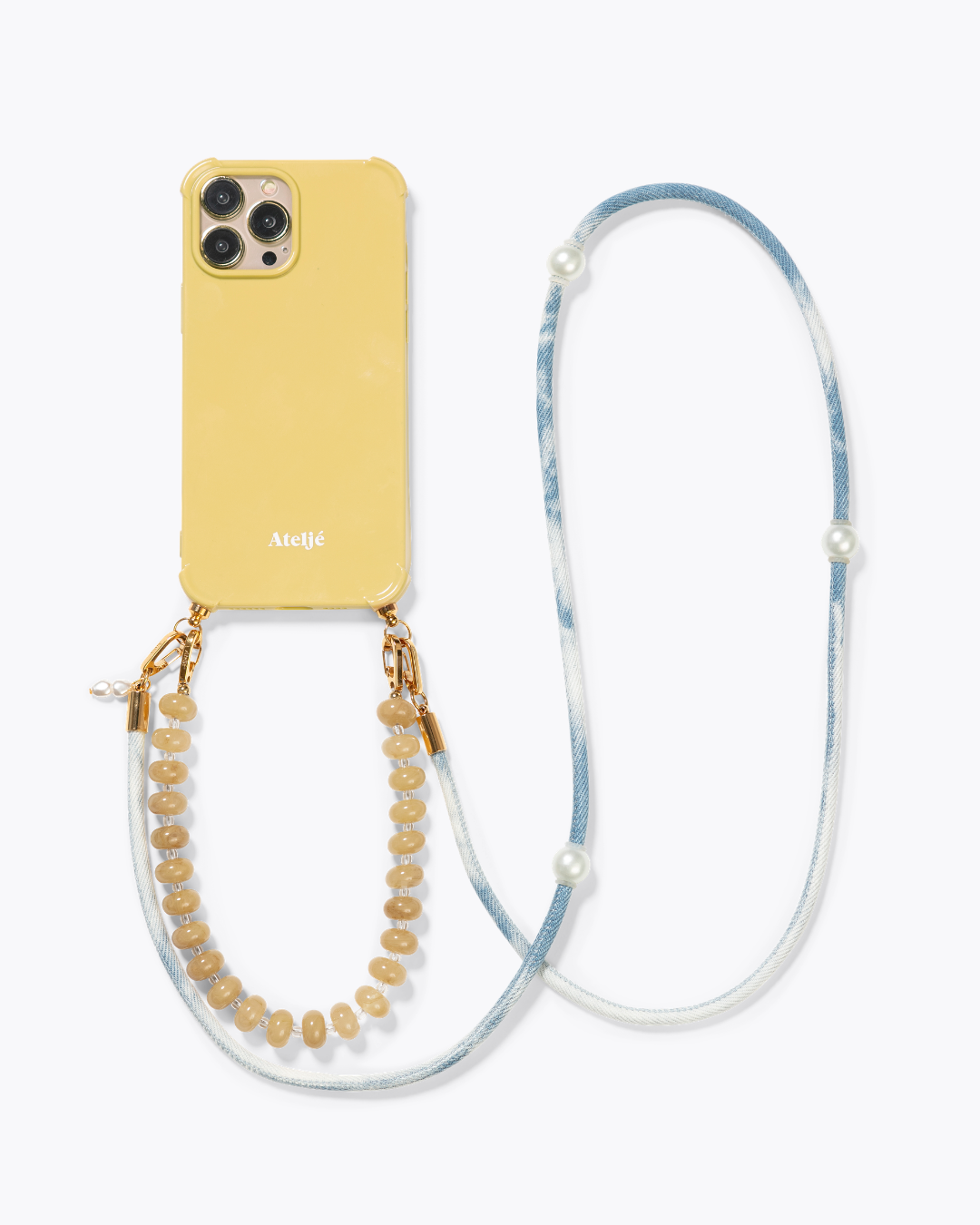 Sunlit recycled case with Bare and Sky dye cord