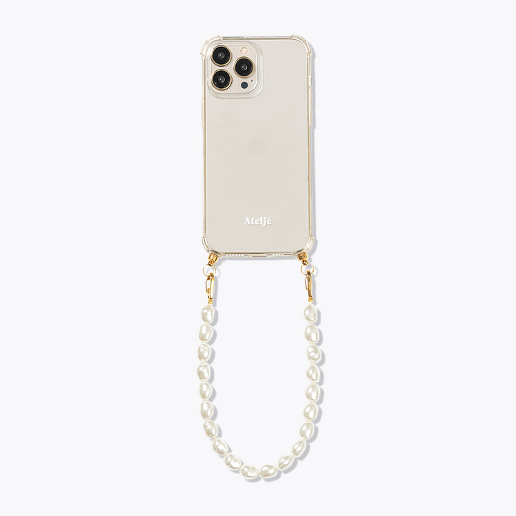 Transparant recycled iPhone case with Cloudy 2.0 cord