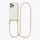 Transparent recycled iPhone case with Lucky cord