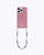 Velvet pink recycled iPhone case with Merlot cord