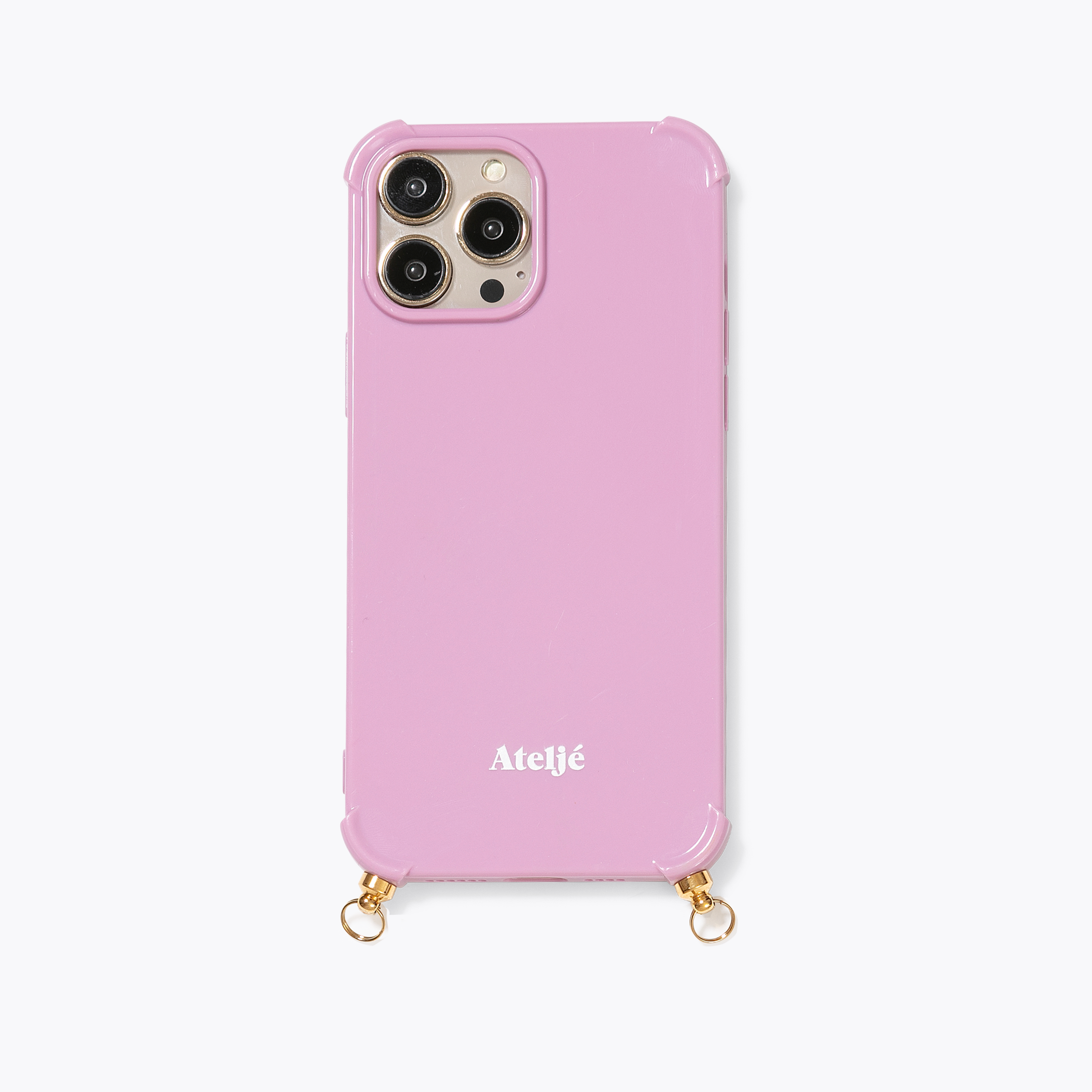 Vintage pink recycled iPhone case - no cord