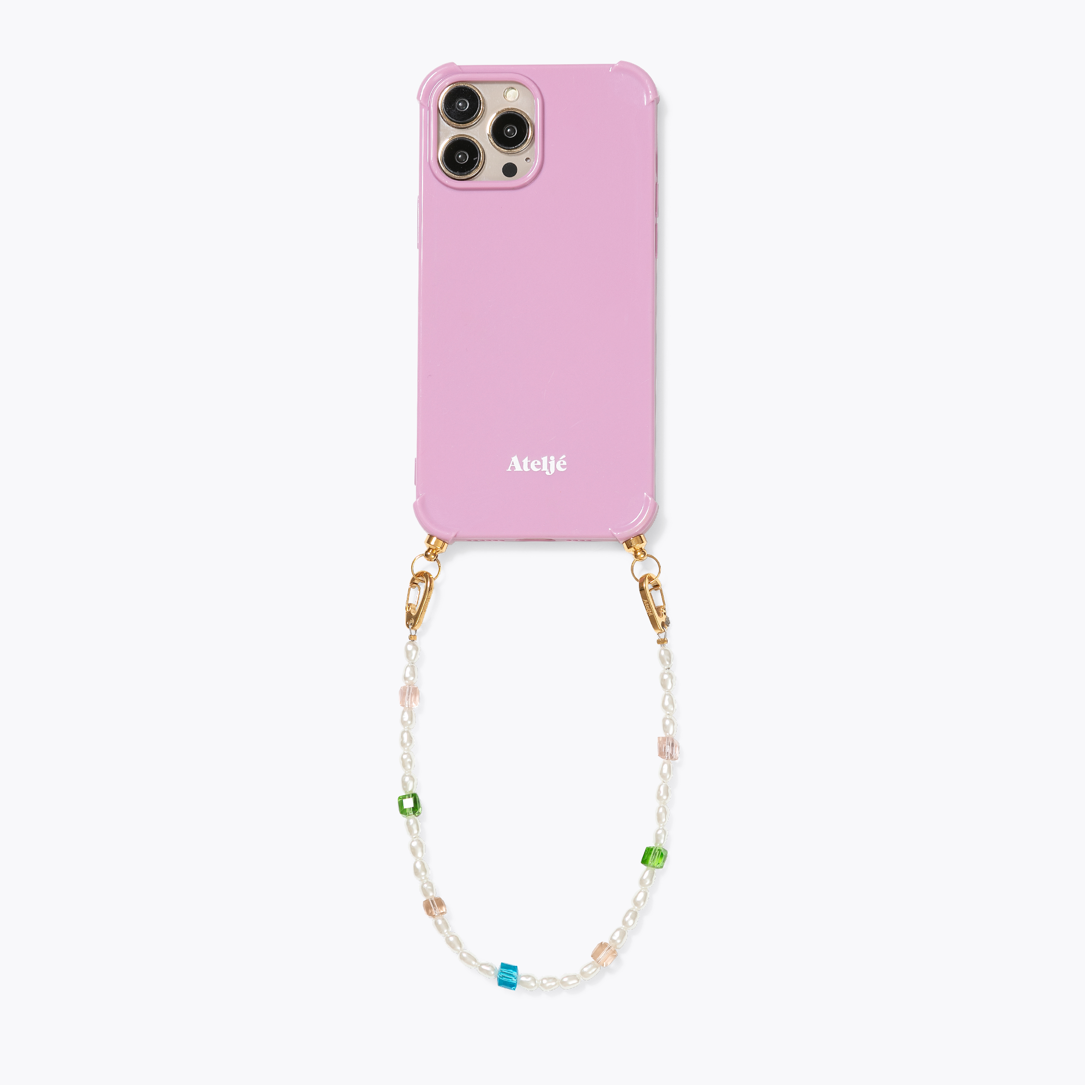 Vintage pink recycled case with High tide cord
