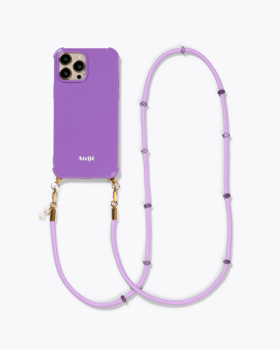 Violet recycled case with Ultraviolet cord