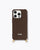 Recycled iPhone case - no cord | Dark brown