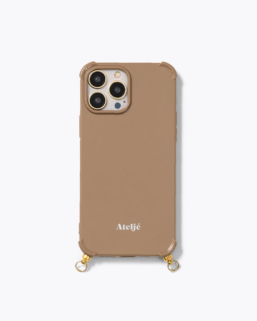 Recycelte iPhone-Hülle in Karamell – ohne Kabel