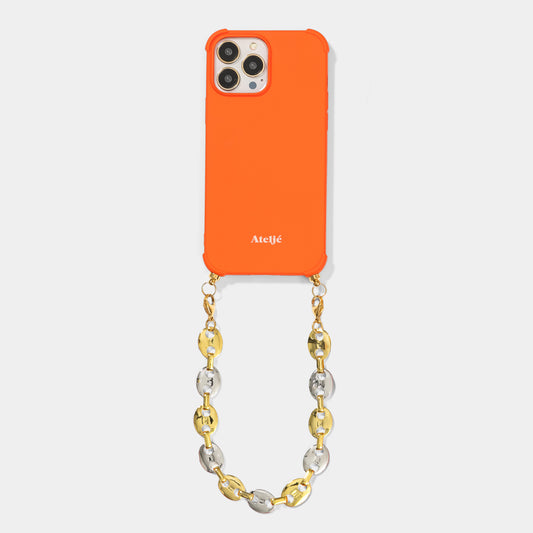 Kingsday Special: Burnt orange recycled iPhone case with Disco darling cord