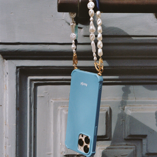 atelje phone case and pearl phone cord
