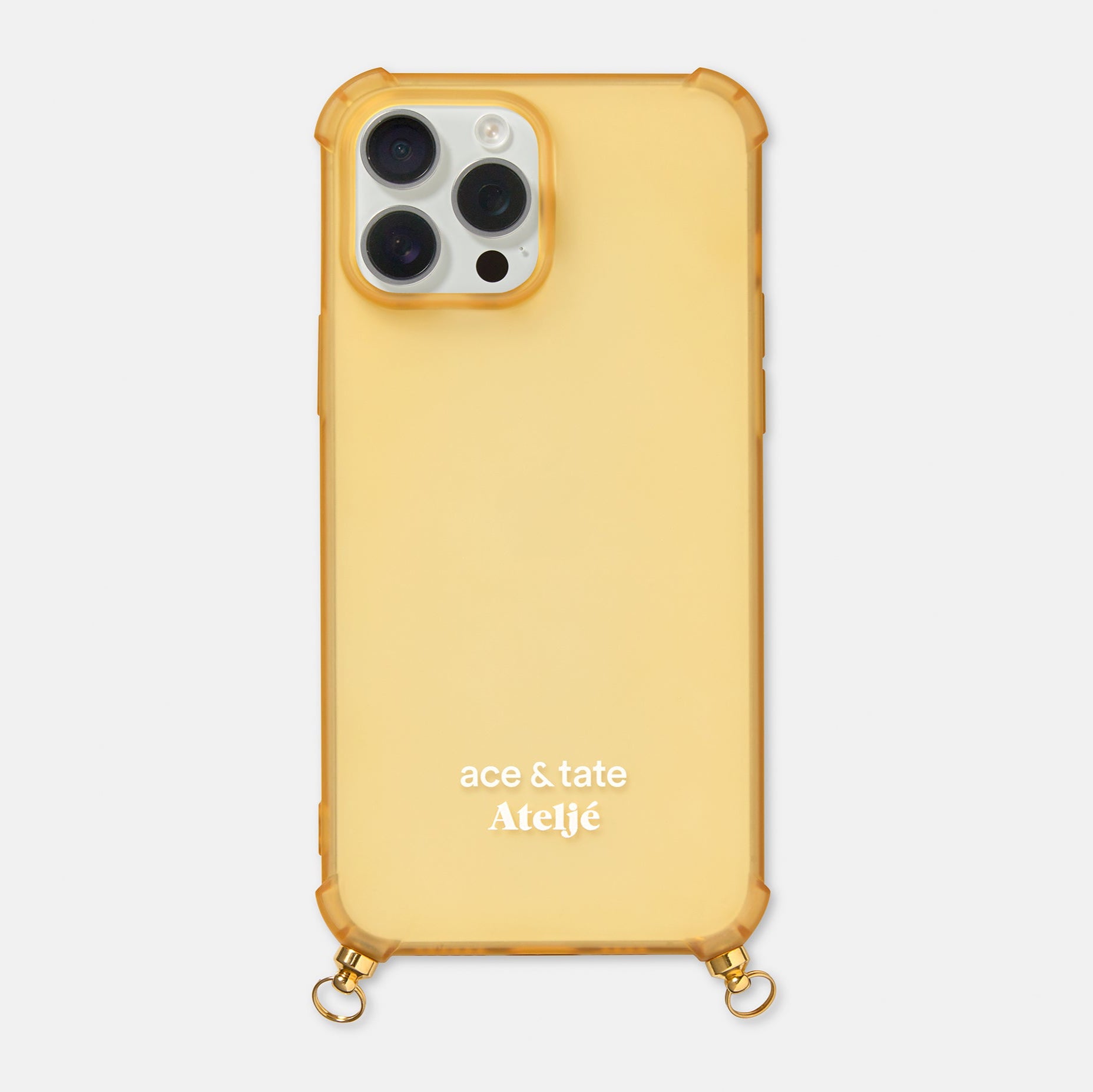 Mellow yellow iPhone case with Sunbeads cord