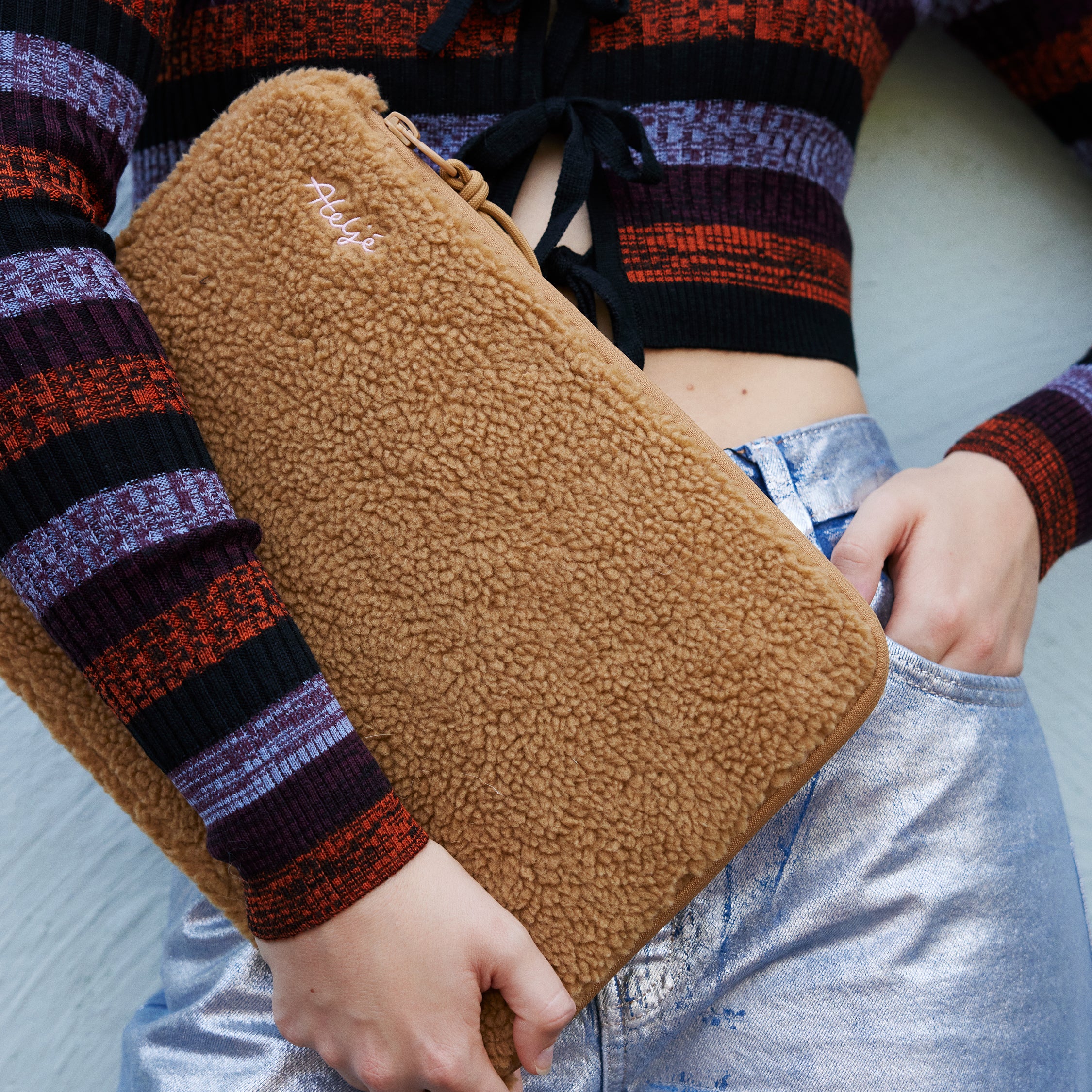 Puffy laptop sleeve - Butterscotch