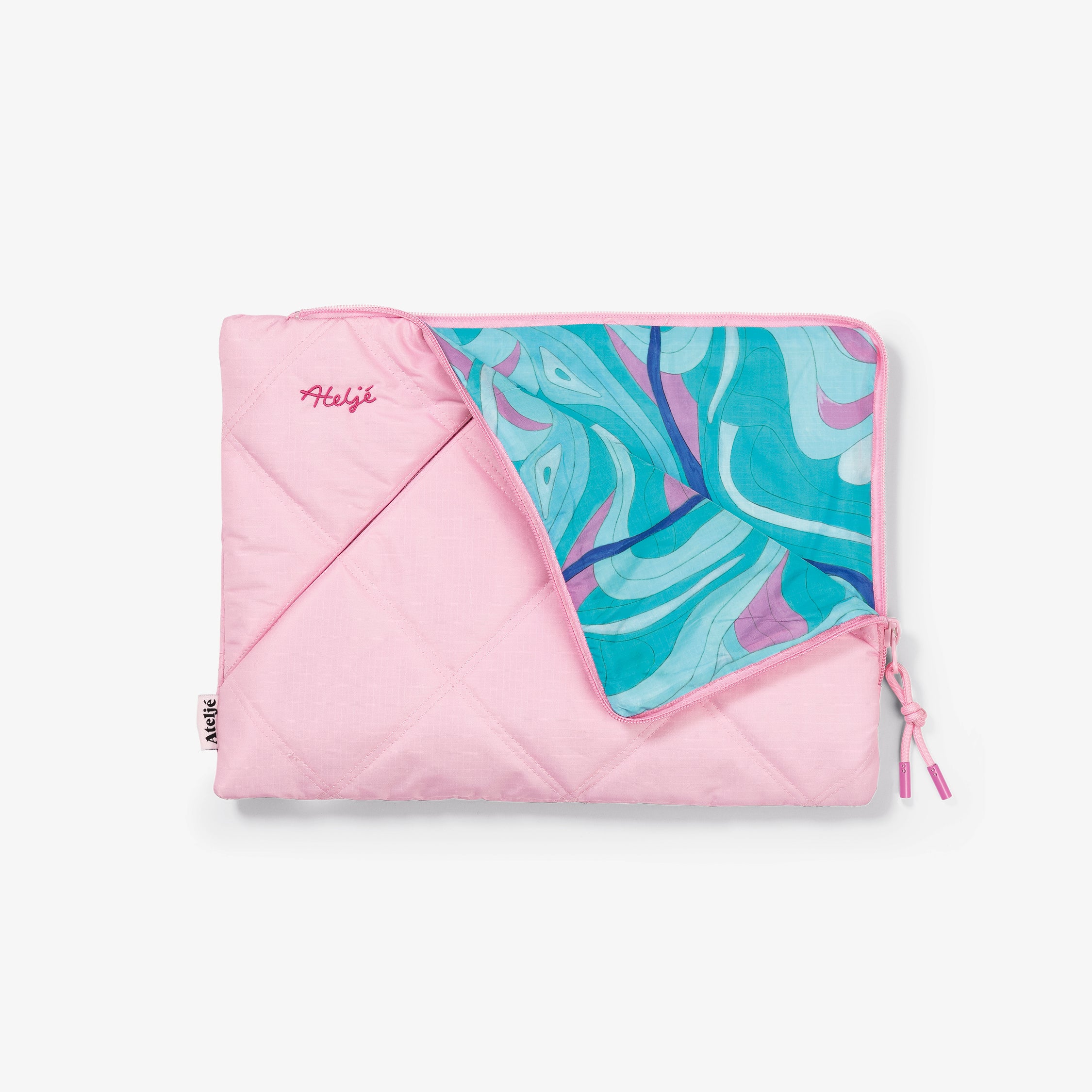 Puffy recycled laptop sleeve - Lemonade