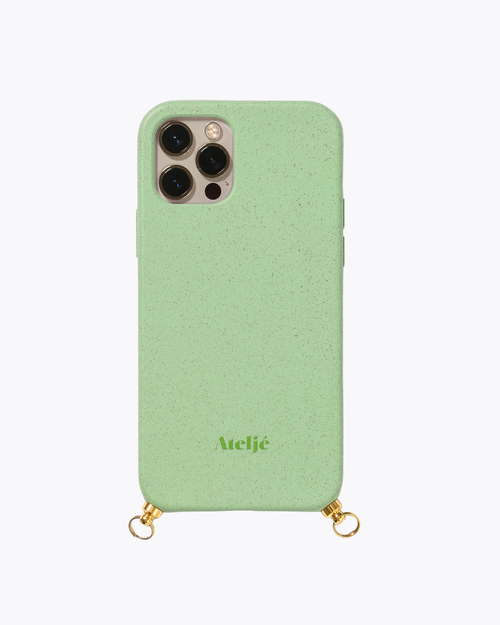 Weiche, grüne, biologisch abbaubare iPhone-Hülle – ohne Kabel