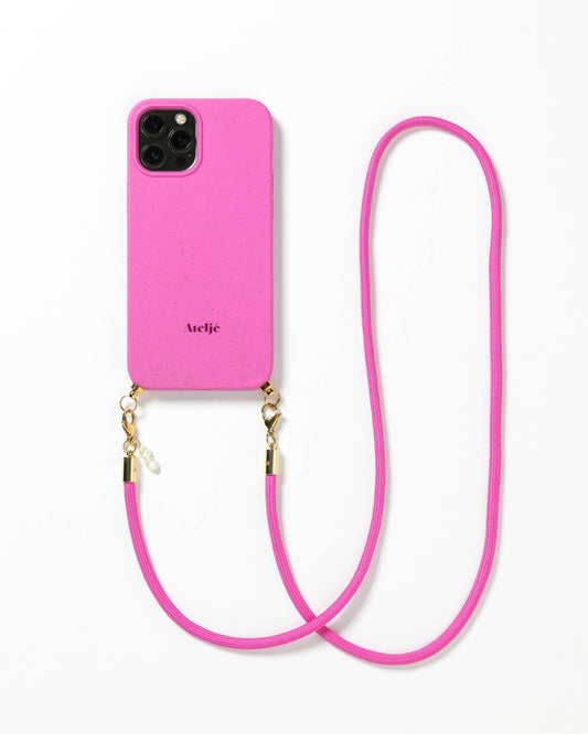 Biodegradable pink phone case with Spice