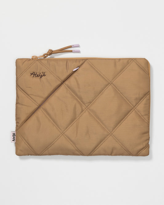 Puffy recycled iced latte laptop sleeve