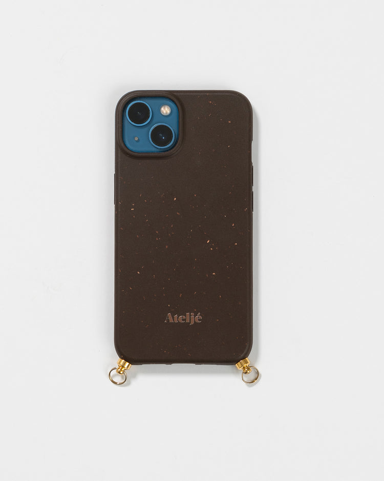 Chocolate biodegradable iPhone case - no cord
