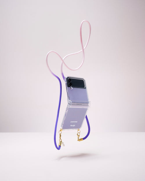 Transparent Samsung Galaxy Z Flip4 case - no cord