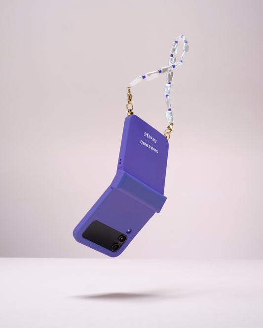 Blazing purple Samsung Galaxy Z Flip4 case - no cord