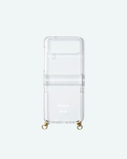 Transparent Samsung Galaxy Z Flip4 case - no cord