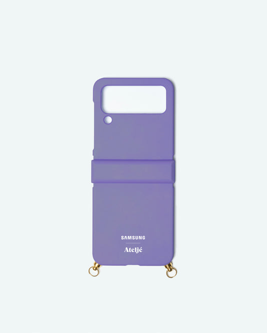 Blazing purple Samsung Galaxy Z Flip4 case - no cord
