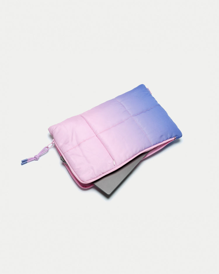 Puffy recycled laptop sleeve - Eclipse